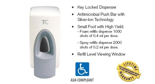 Technical Concepts CleanSeat Toilet Seat & Handle Cleaner - Dispenser