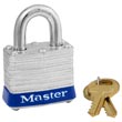 Master Lock [3D] Four-Pin Hardened Steel Tumbler Lock - 2 Keys - 1 9/16" Wide