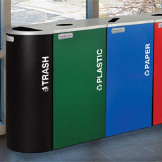 Kaleidoscope Recycling Receptacle Collection