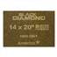 Black Diamond 1500 Grit Initial Polishing Floor Pad Yellow (2) - 14 x 20 in. AMCO-44231420