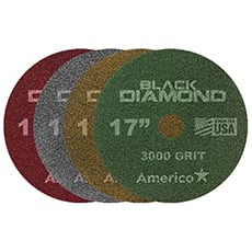 Black Diamond Grit Floor Pad Starter Pack (4) - 17 in. Dia. AMCO-442017