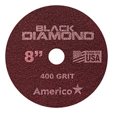 Black Diamond 400 Grit Heavy Duty Floor Pad Red (2) - 8 in. Dia. AMCO-442108