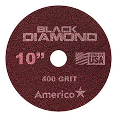 Black Diamond 400 Grit Heavy Duty Floor Pad Red (2) - 10 in. Dia. AMCO-442110