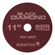 Black Diamond 400 Grit Heavy Duty Floor Pad Red (2) - 11 in. Dia. AMCO-442111