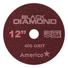 Black Diamond 400 Grit Heavy Duty Floor Pad Red (2) - 12 in. Dia. AMCO-442112