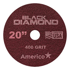 Black Diamond 400 Grit Heavy Duty Floor Pad Red (2) - 20 in. Dia. AMCO-442120