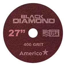 Black Diamond 400 Grit Heavy Duty Floor Pad Red (2) - 27 in. Dia. AMCO-442127