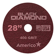 Black Diamond 400 Grit Heavy Duty Floor Pad Red (2) - 28 in. Dia. AMCO-442128