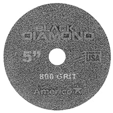 Black Diamond 800 Grit Deep Cleaning Floor Pad White (2) - 5 in. Dia. AMCO-442205