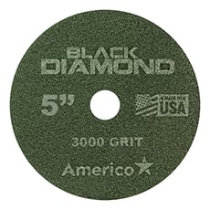 Black Diamond 3000 Grit Polishing Floor Pad Green (2) - 5 in. Dia. AMCO-442405