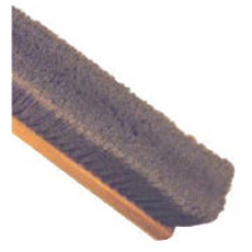 Flagged Gray Poly Floor Brush with Block for Bolt-On Handle - 36" BB-100636