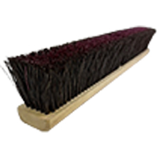 Brown Poly Outer Rows/Heavy Maroon Poly Center Rows Floor Brush - 36" BB-101136