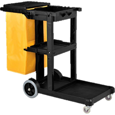 Janitor's Cart - Black 154048K