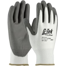 G-Tek PolyKor Seamless Knit Glove, Gray PU Smooth, Touchscreen Compatible, A2 PIP-16-D622