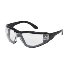 (12) Safety Glasses, Black Temple, Foam Padding & Anti-Scratch/Anti-Fog Coating PIP-250-01-F020