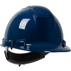 (12) Vented, Cap Style Hard Hat with HDPE Shell, 4-Point Textile Suspension PIP-280-HP241RV-18