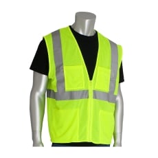 ANSI Type R Class 2 Four Pocket Value Mesh Vest PIP-302-MVGZ4P