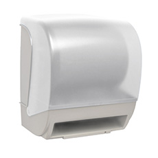 Electronic Hands Free Roll Towel Dispenser White Translucent 8 W x 8 D in. PF-TD0235-03