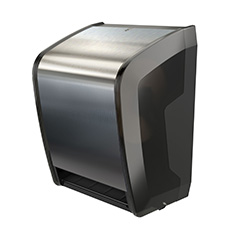 Premium Electronic Hands Free Roll Towel Dispenser Faux Stainless Steel PF-TD0265-09