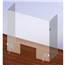 Rack'Em Social Distancing Partition Free Standing U-Shaped Guard w/ Feet RE-3152