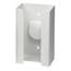 Rack'Em 1-Box Top Loading Plastic Glove Dispenser - White RE-5102-W