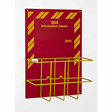 Rack'Em SDS Economy Station - Sign & Rack - English Sign & Yellow Wire Rack RE-3035