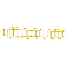 Rack'Em PVC Coated 36 in. 16-Hook Rack - Yellow RE-4051