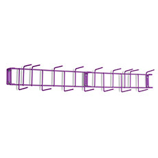 Rack'Em PVC Coated 36 in. 16-Hook Rack - Purple RE-4059