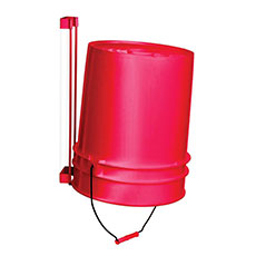 Rack'Em PVC Coated Bucket/Pail Drying Rack - Red RE-4122