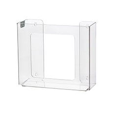 Rack'Em 2-Box Top Loading Plastic Box Glove Dispenser - Clear RE-5103