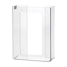 Rack'Em 3-Box Top Loading Plastic Box Glove Dispenser - Clear RE-5105