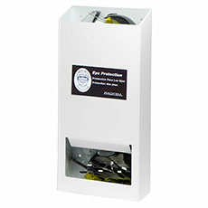 Rack'Em 20 Pair Safety Glass Dispenser Plastic - White RE-5144-W