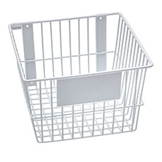 Rack'Em 12 W x 8 H in. Universal Wire Basket - White RE-9190-W
