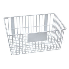 Rack'Em 18 L x 8 H in. Universal Wire Basket - White RE-9191-W