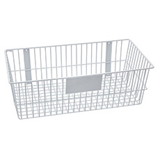 Rack'Em 24 L x 8 H in. Universal Wire Basket - White RE-9192-W