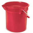 Rubbermaid [2614 RED] BRUTE? Round Bucket - Red - 14 qt.