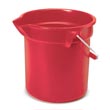 Rubbermaid [2963 RED] BRUTE? Round Bucket - Red - 10 qt.
