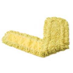 Rubbermaid Trapper Commercial Dust Mop, Looped-End Launderable, 5 x 48, Yellow