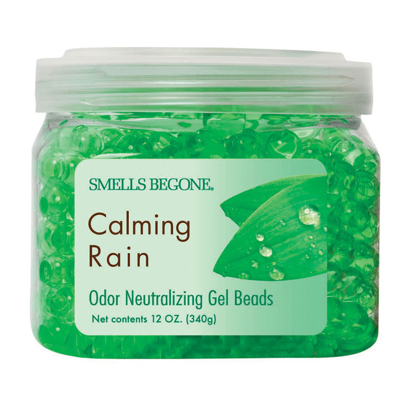 Smells Begone Calming Rain Odor Neutralizing Gel Beads - 12 oz jar