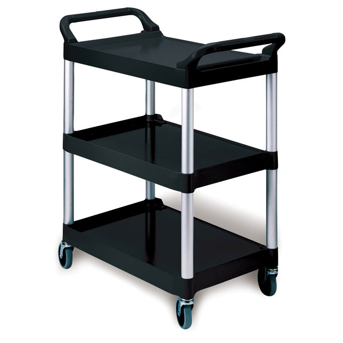 https://www.unoclean.com/Janitorial-Supplies/Storage-And-Material-Handling/Rubbermaid-Commercial/Utility-Carts/3424-88-Black-Three-Shelf-Economy-Plastic-Utility-Cart.jpg