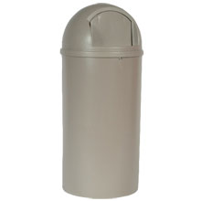 Rubbermaid [8170-88] Marshal? Classic Dome Top Trash Container - 25 Gallon - Beige