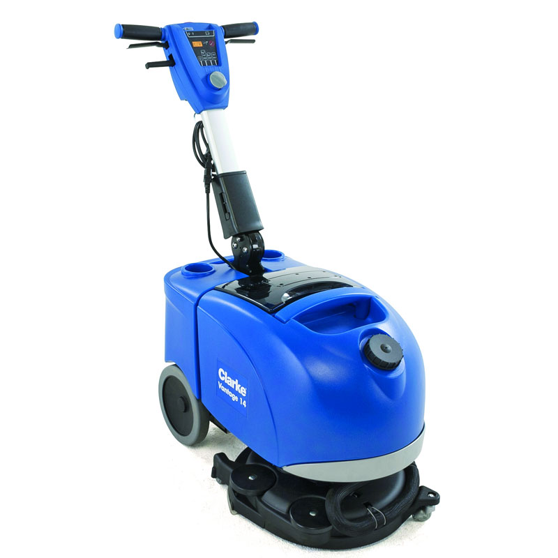 Global Industrial Electric Walk-Behind Auto Floor Scrubber 13 Cleaning  Path - Corded