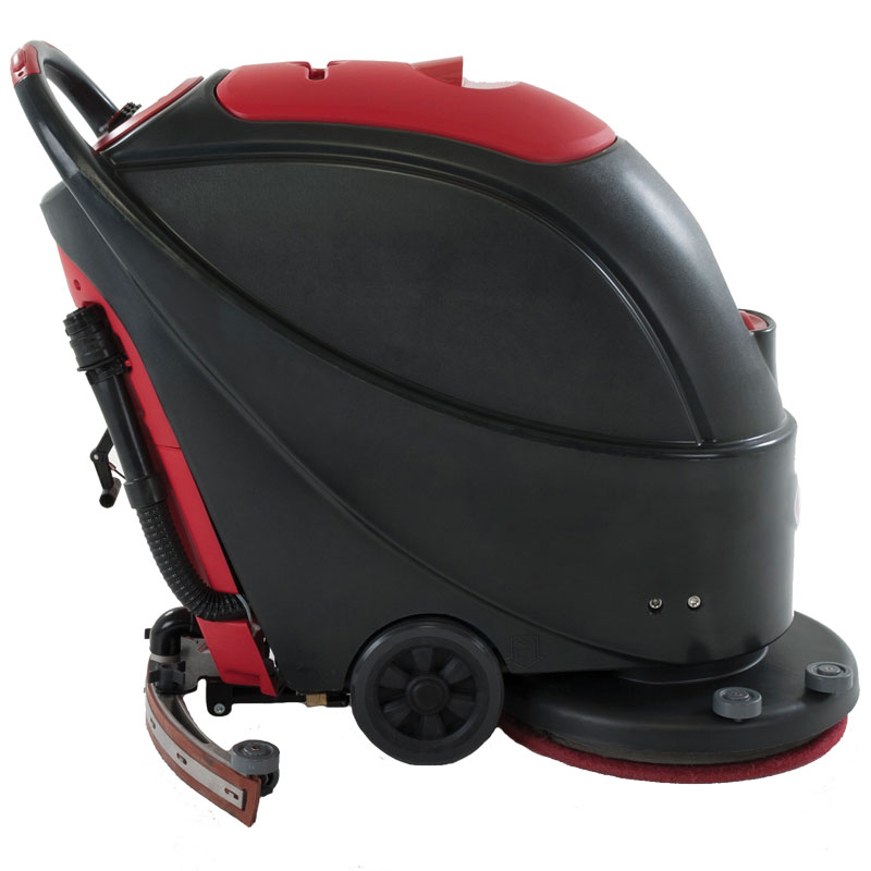 Battery Powered Floor Scrubber, 20 in. Cleaning Path - Parish Supply