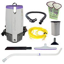 Super Coach Pro 10 Back Pack Vacuum 10 Quart w/ Xover Floor Tool Kit D