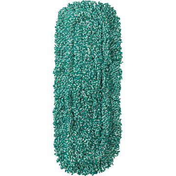 HYGEN Dust Mop Heads With Fringe, Green, 48, Microfiber